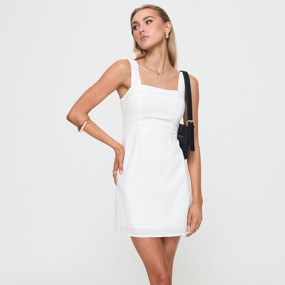 NWT Princess Polly Weavery Mini Dress White